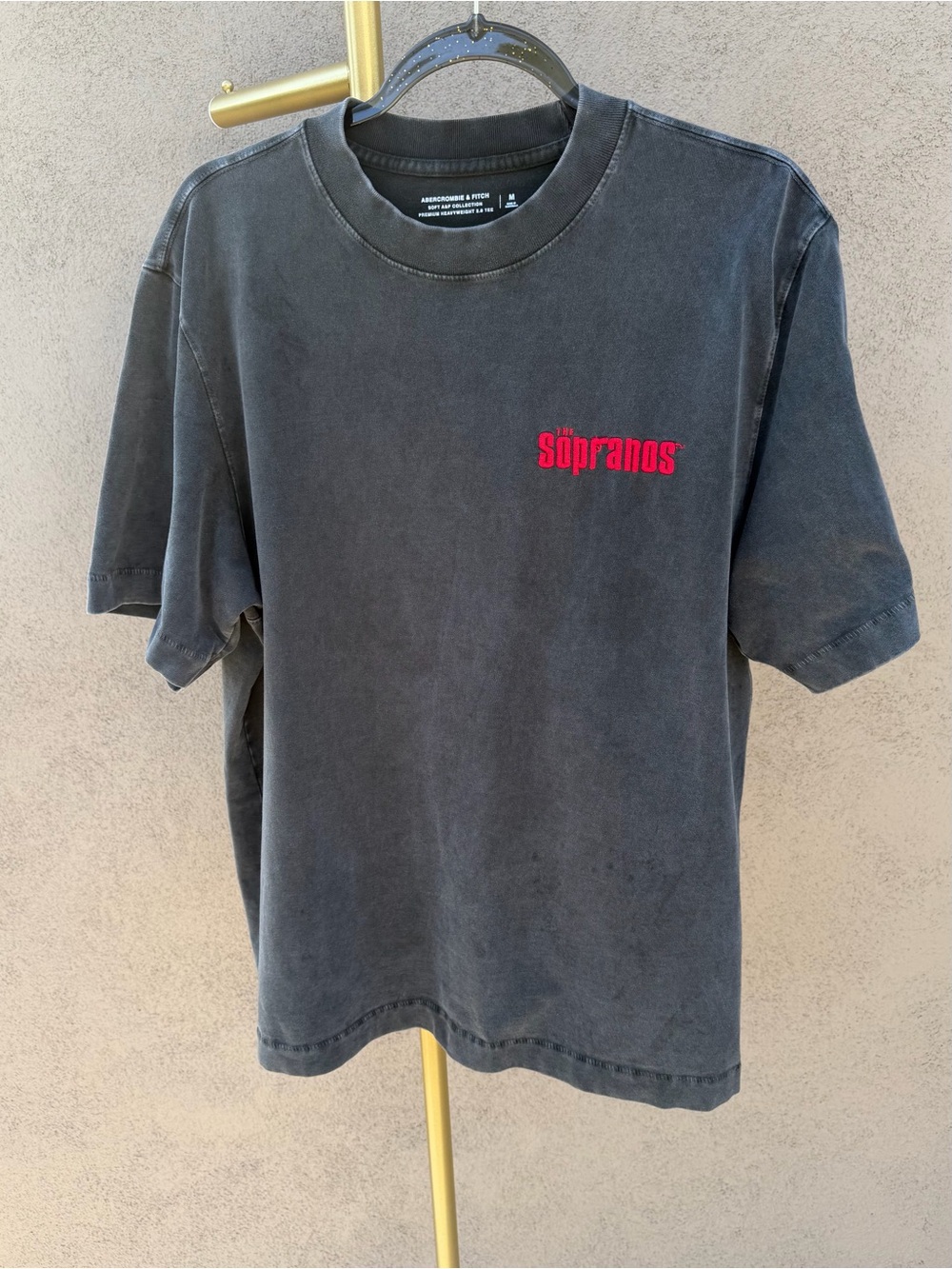 Abercrombie & Fitch The Sopranos Famiglia Oversized Heavyweight Tee M 90s Y2K
